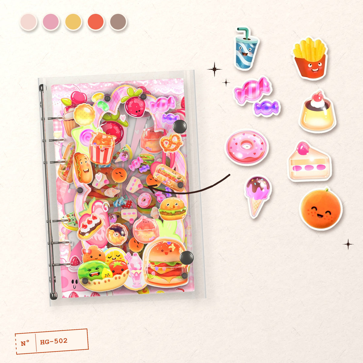 Kawaii Jelly Snacks design story: the charms inside and the cover