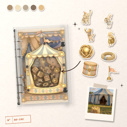 Little Circus Elephant design story: the charms inside and the cover