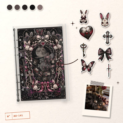Gothic Rabbit Doll design story: the charms inside and the cover