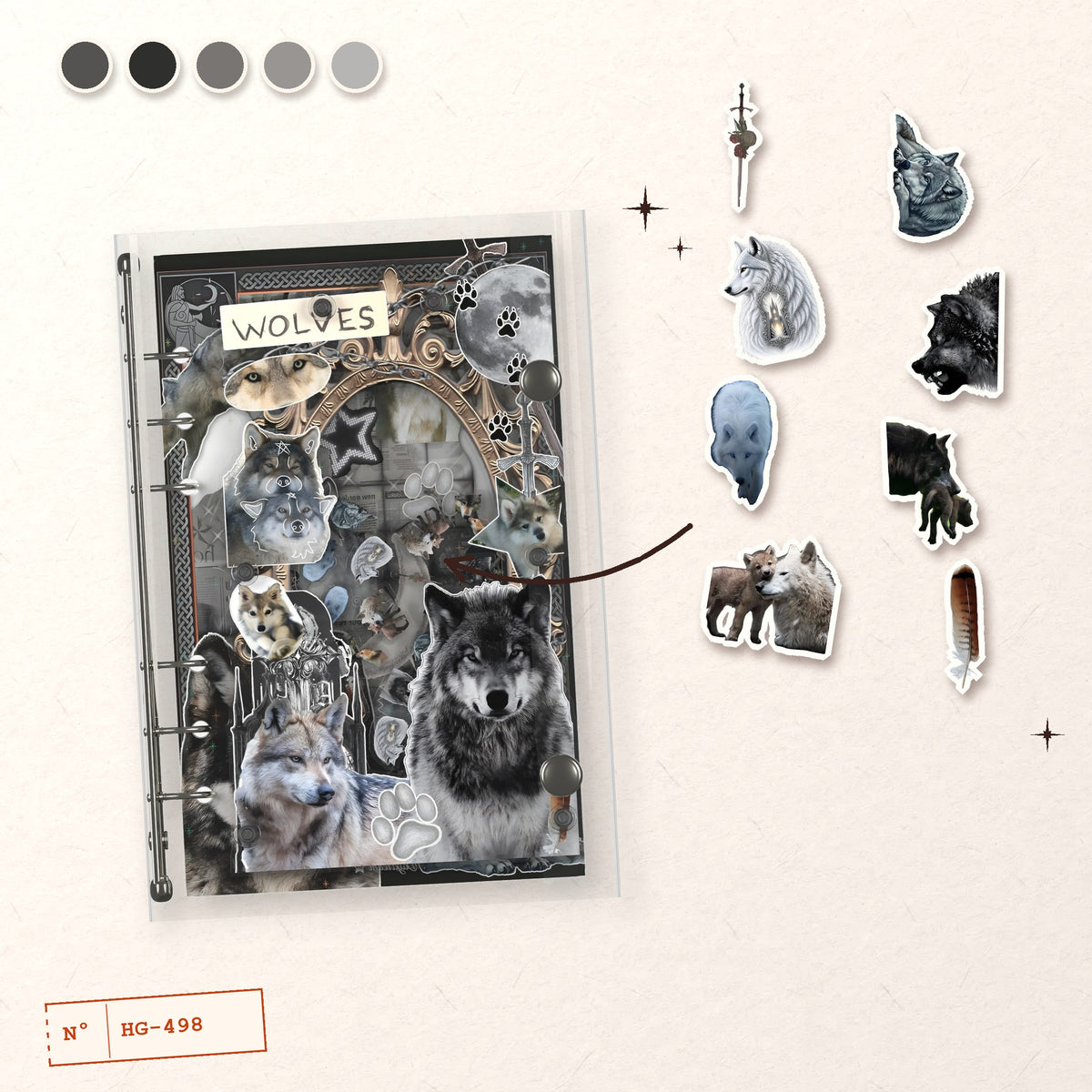 Moonlit Wolf Pack design story: the charms inside and the cover