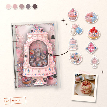 Pink Jewel Cake design story: the charms inside and the cover