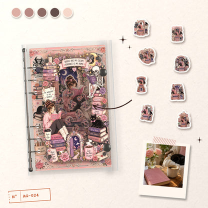 Cozy Book Stack design story: the charms inside and the cover
