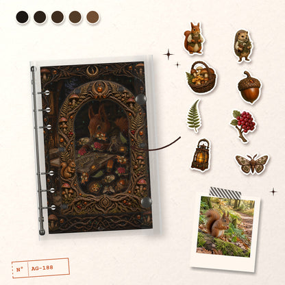 Woodland Herbarium design story: the charms inside and the cover