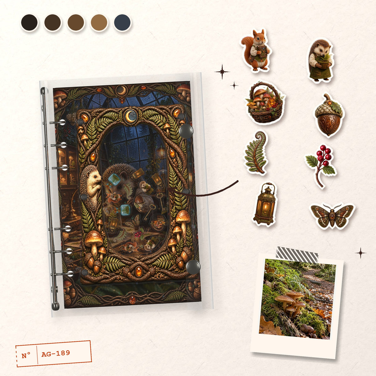 Hedgehog Greenhouse design story: the charms inside and the cover