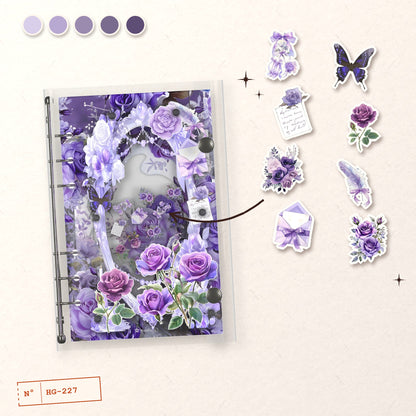 Lavender Pearl Roses design story: the charms inside and the cover