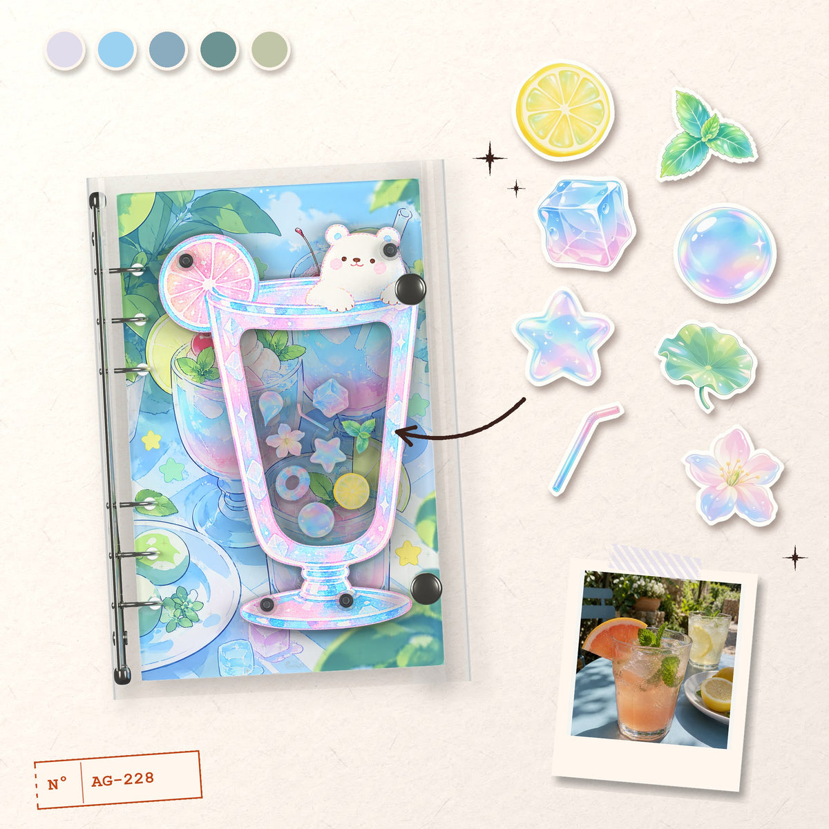 Summer Bear Drinks design story: the charms inside and the cover