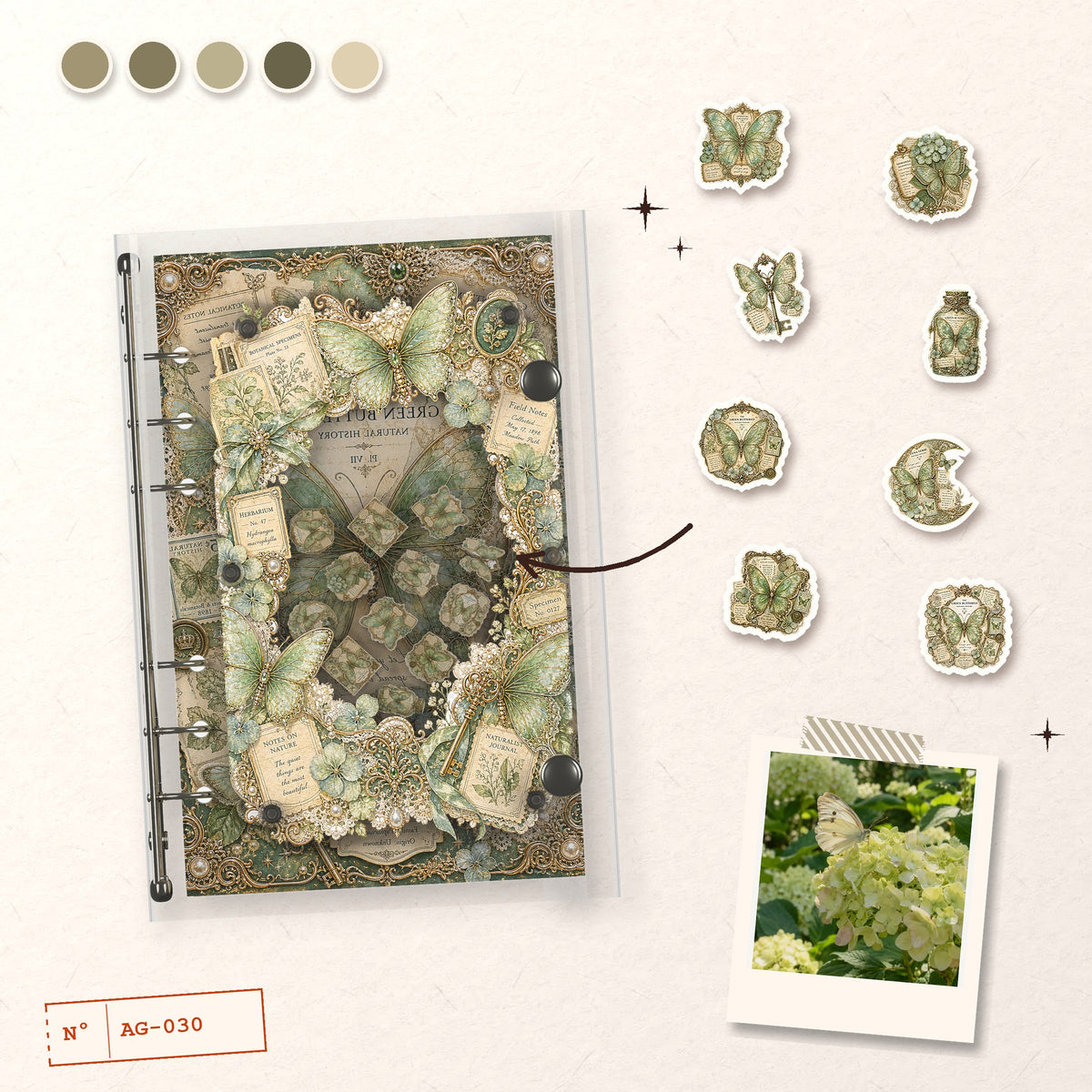 Emerald Butterfly design story: the charms inside and the cover