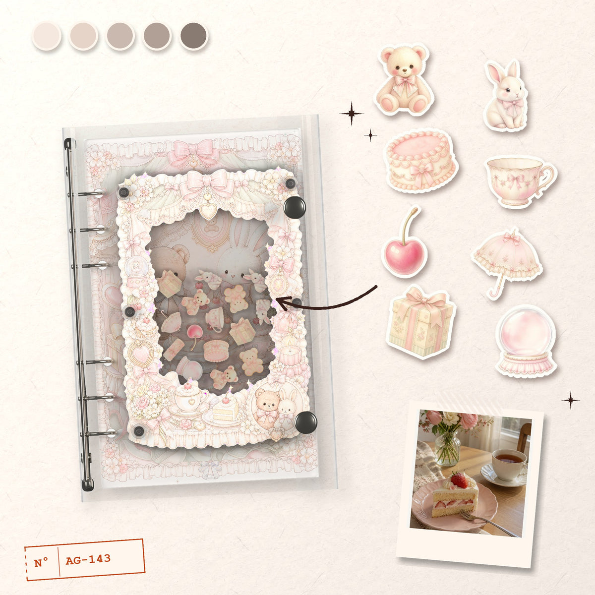 Teddy Bear & Bunny design story: the charms inside and the cover