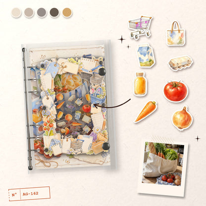 Grocery Tote design story: the charms inside and the cover
