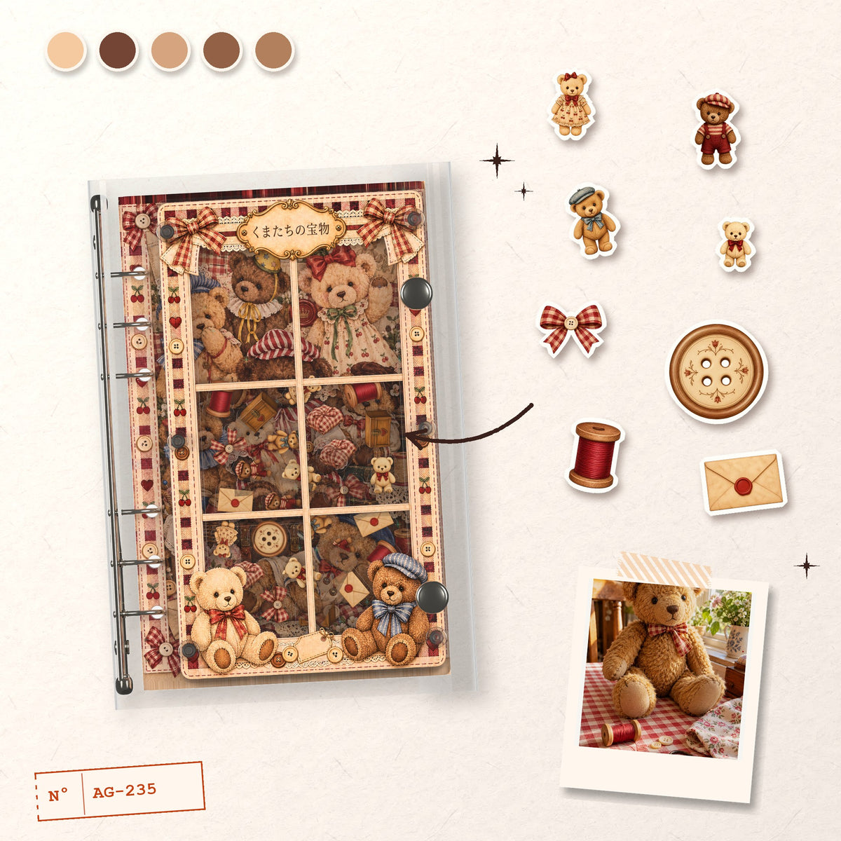 Teddy Treasures design story: the charms inside and the cover