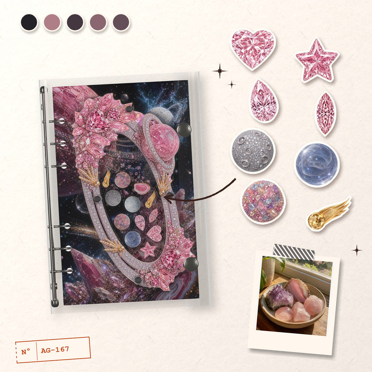 Pink Diamond Planet design story: the charms inside and the cover
