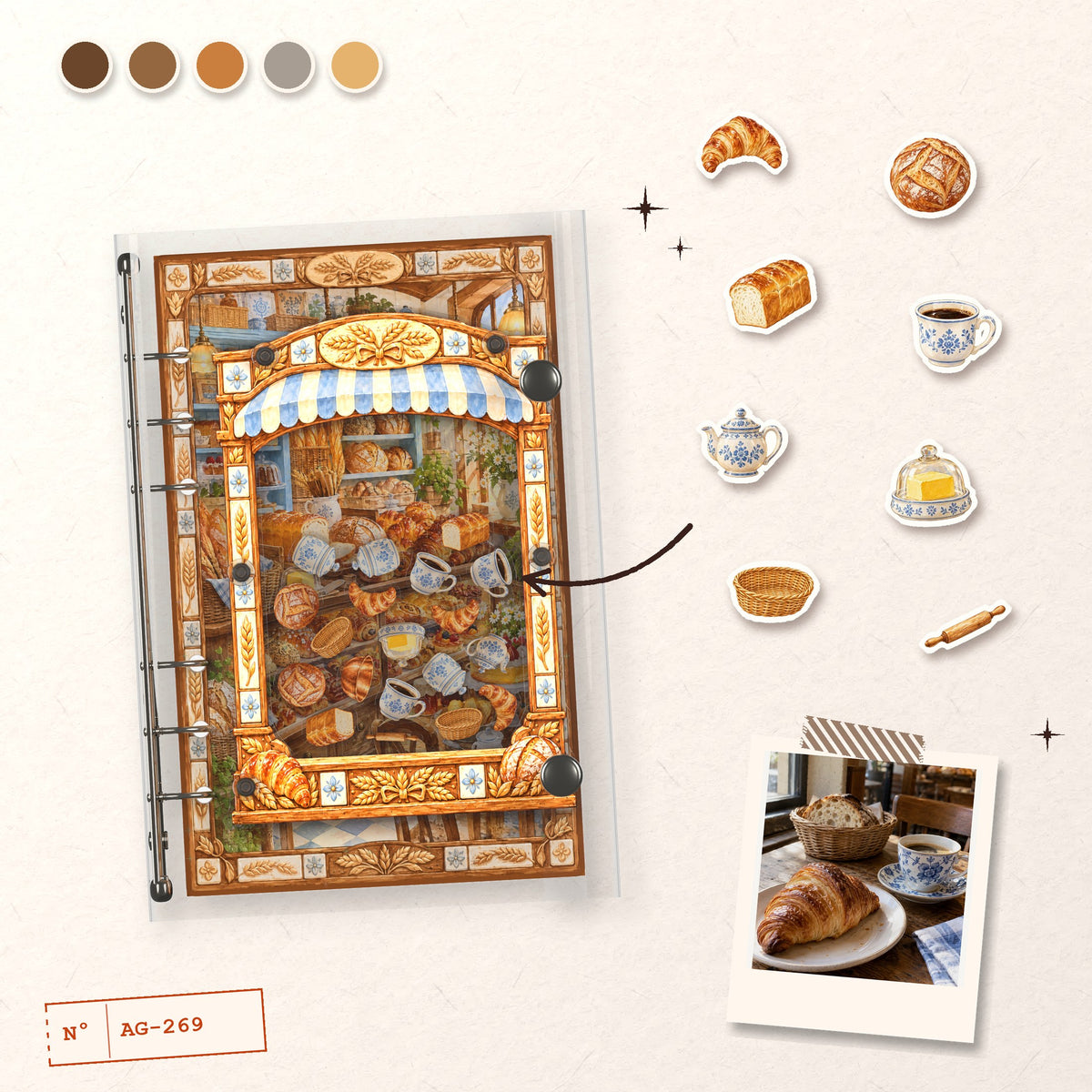 Blue Tile Bakery design story: the charms inside and the cover