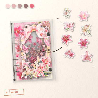 Pink Lilies design story: the charms inside and the cover