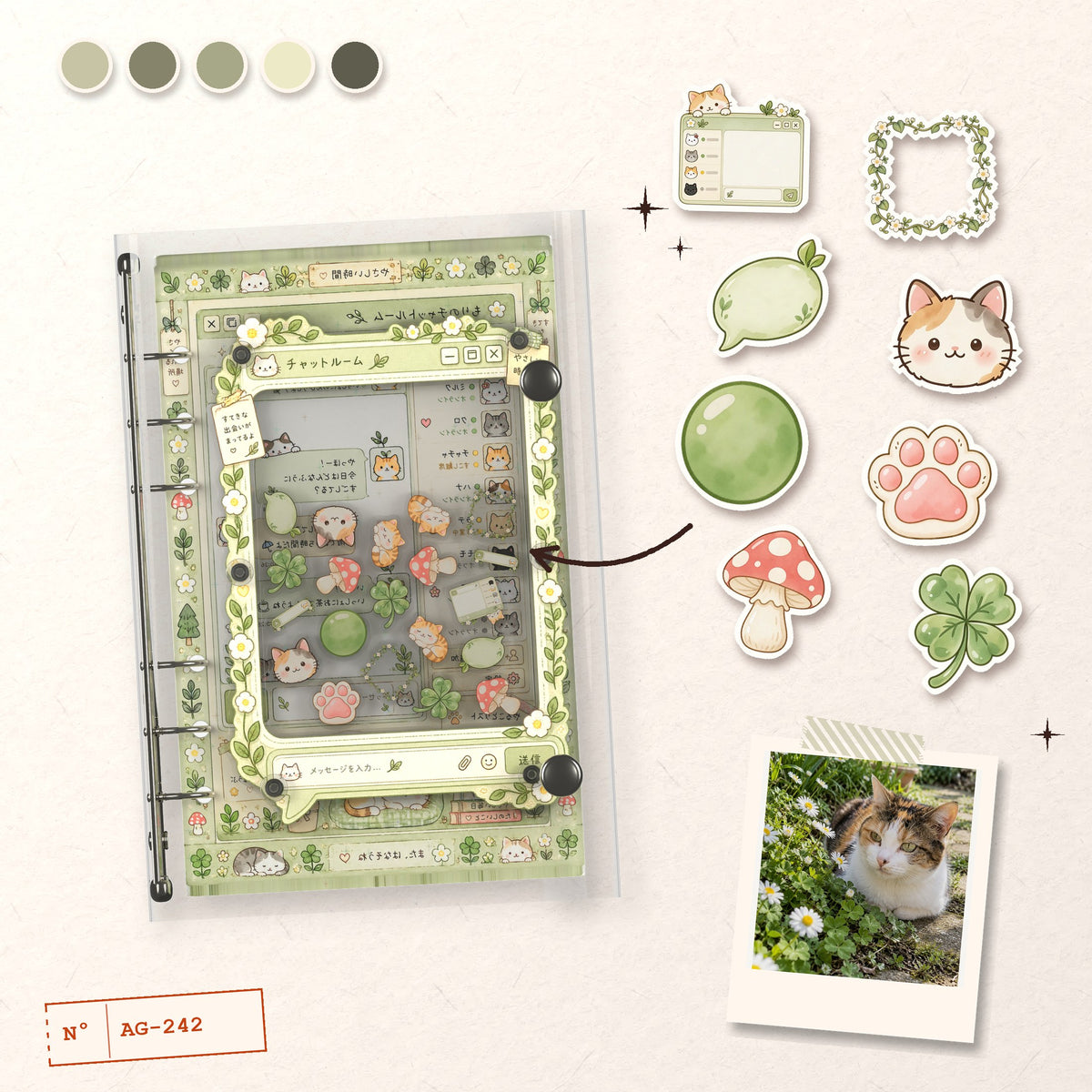 Forest Cat Chat design story: the charms inside and the cover