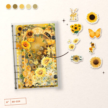 Sunshine Sunflowers design story: the charms inside and the cover