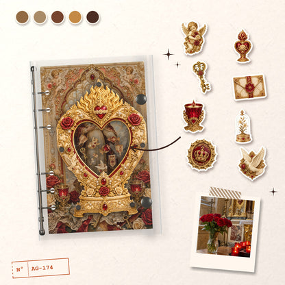 Sacred Heart Roses design story: the charms inside and the cover