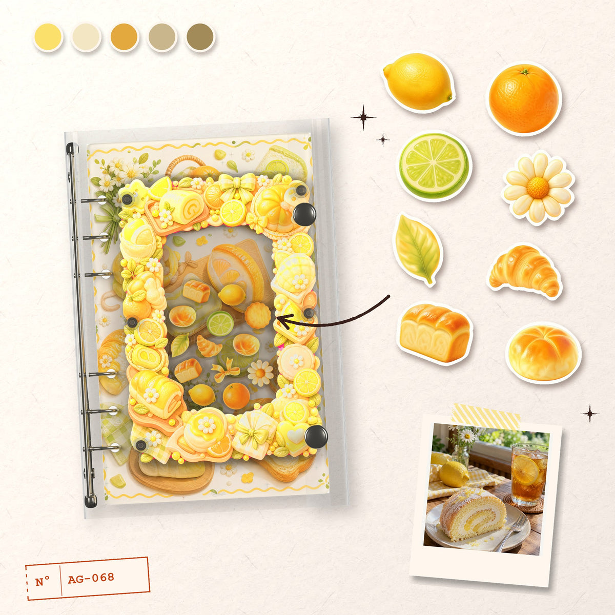 Lemon Bakery design story: the charms inside and the cover