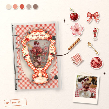 Cherry Parfait design story: the charms inside and the cover