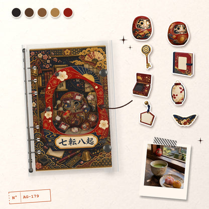 Lucky Daruma design story: the charms inside and the cover