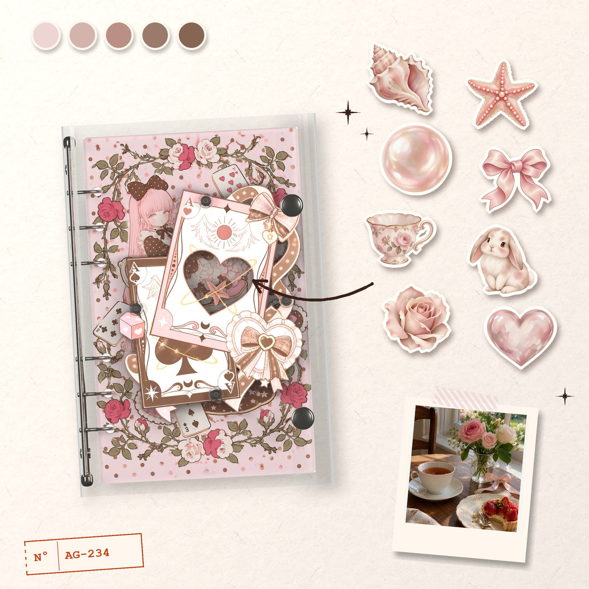 Pink Playing Cards design story: the charms inside and the cover