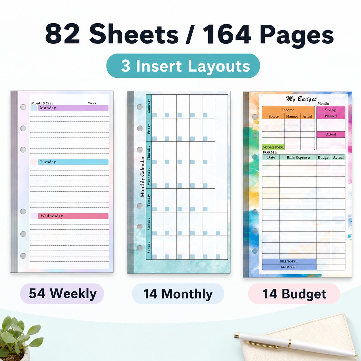 A6 6-Ring Planner Refill Kit detail image