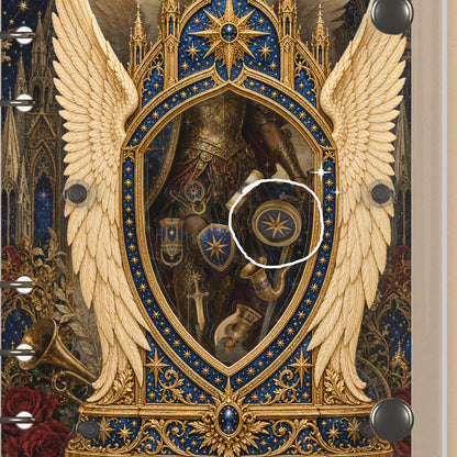 Close-up of the shaker window and charms, Celestial Angel Wings