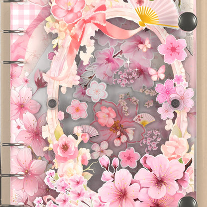 Close-up of the shaker window and charms, Cherry Blossoms