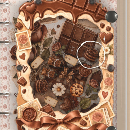 Close-up of the shaker window and charms, Chocolate Afternoon Tea
