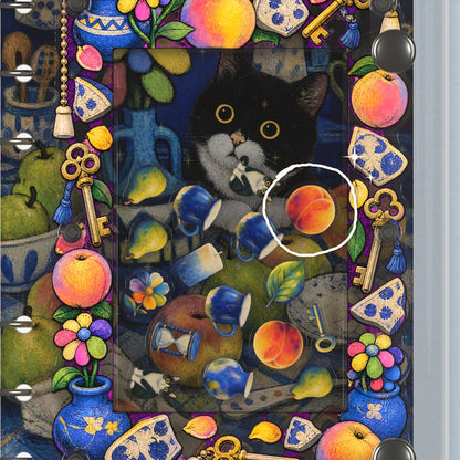 Close-up of the shaker window and charms, Fruit Still Life