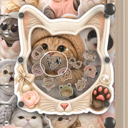 Close-up of the shaker window and charms, Meme Cats