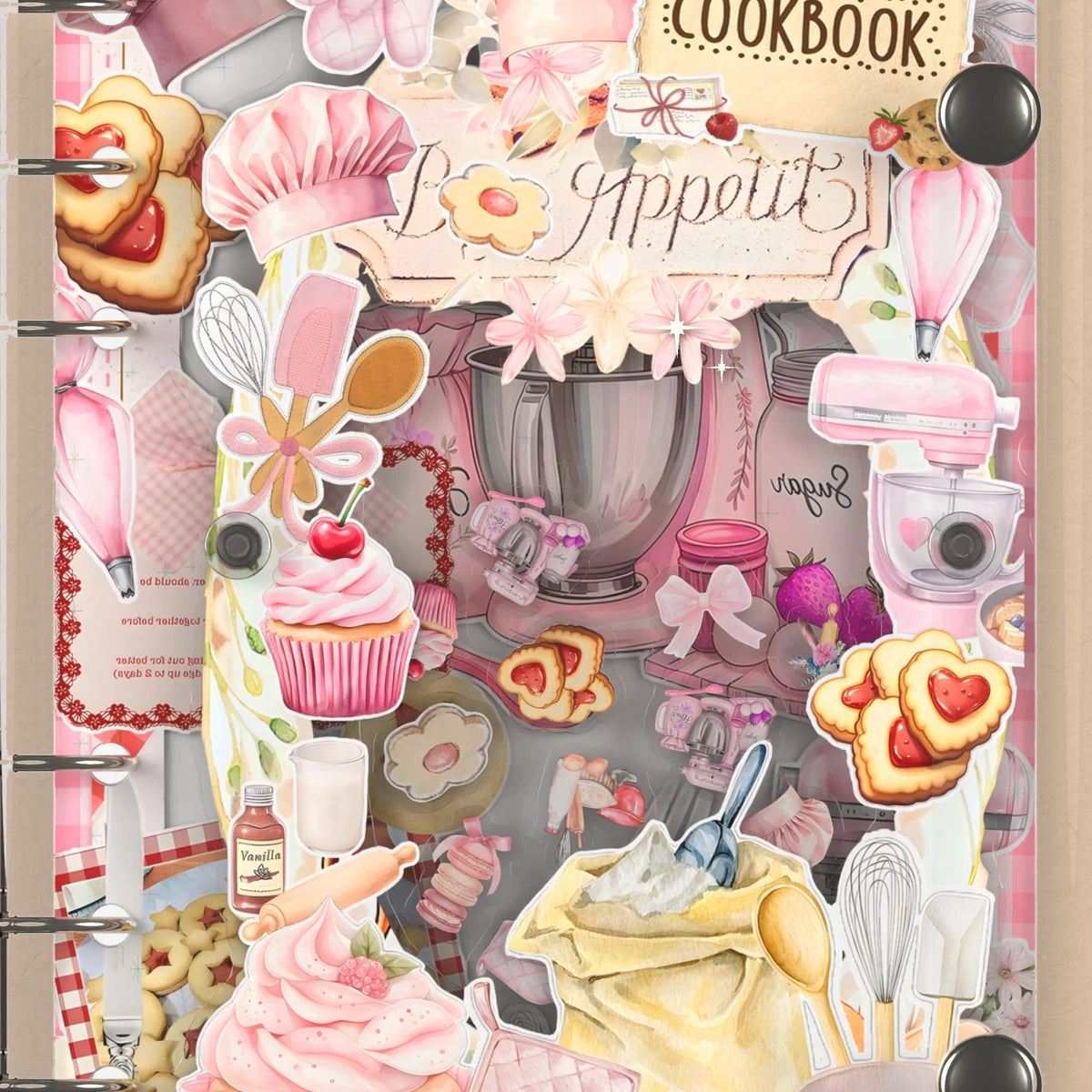 Close-up of the shaker window and charms, Baking Handbook