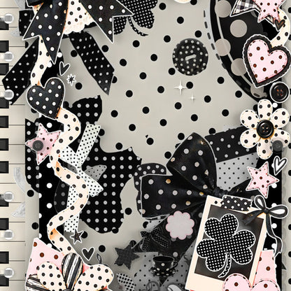 Close-up of the shaker window and charms, Polka Dot Bows