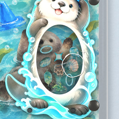 Close-up of the shaker window and charms, Otter Lagoon