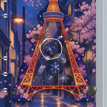 Close-up of the shaker window and charms, Tokyo Tower Night