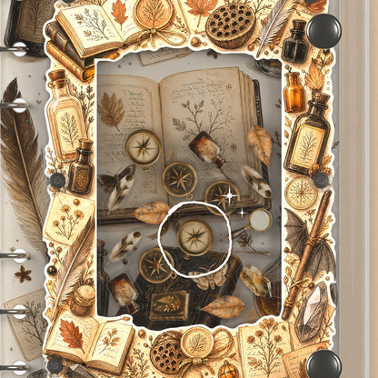 Close-up of the shaker window and charms, Apothecary Curios