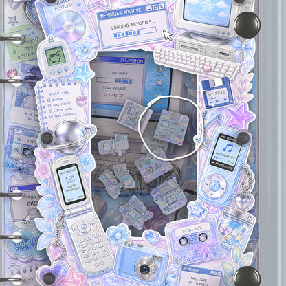 Close-up of the shaker window and charms, Y2K Gadgets