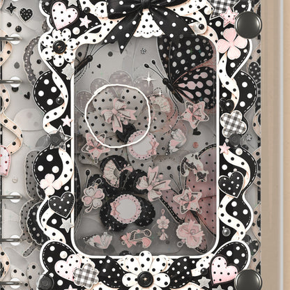 Close-up of the shaker window and charms, Polka Dot Butterflies