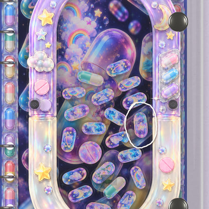 Close-up of the shaker window and charms, Dream Capsule