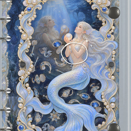 Close-up of the shaker window and charms, Moonlit Mermaid