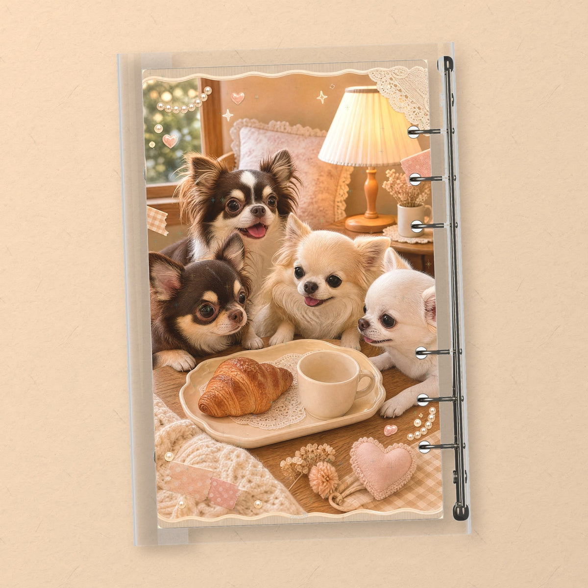 Fluffy Chihuahua back cover design