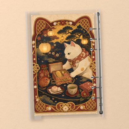 Maneki Neko Lucky Cat back cover design