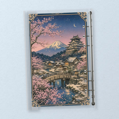 Ukiyo-e Snow to Spring back cover design