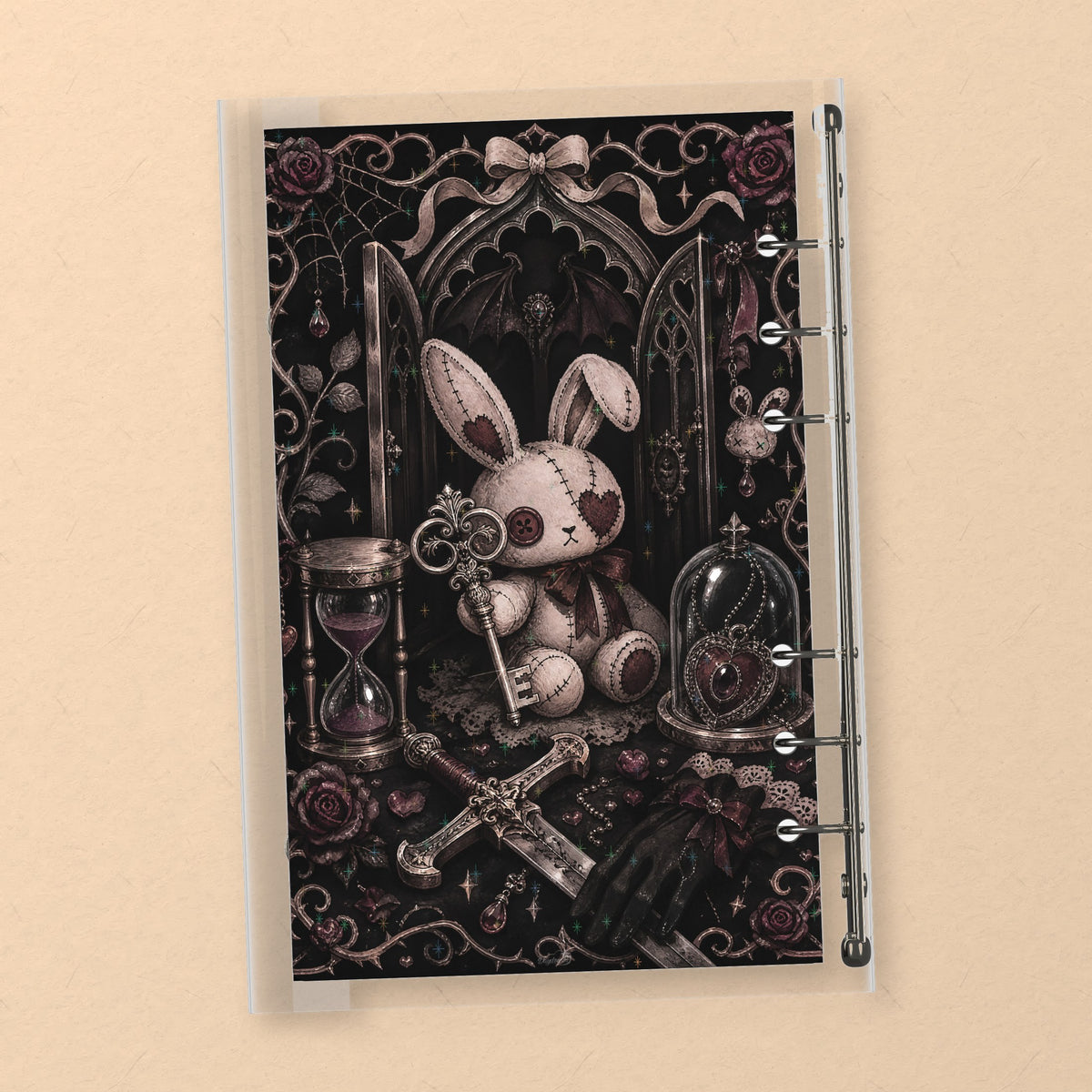 Gothic Rabbit Doll back cover design
