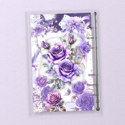 Lavender Pearl Roses back cover design