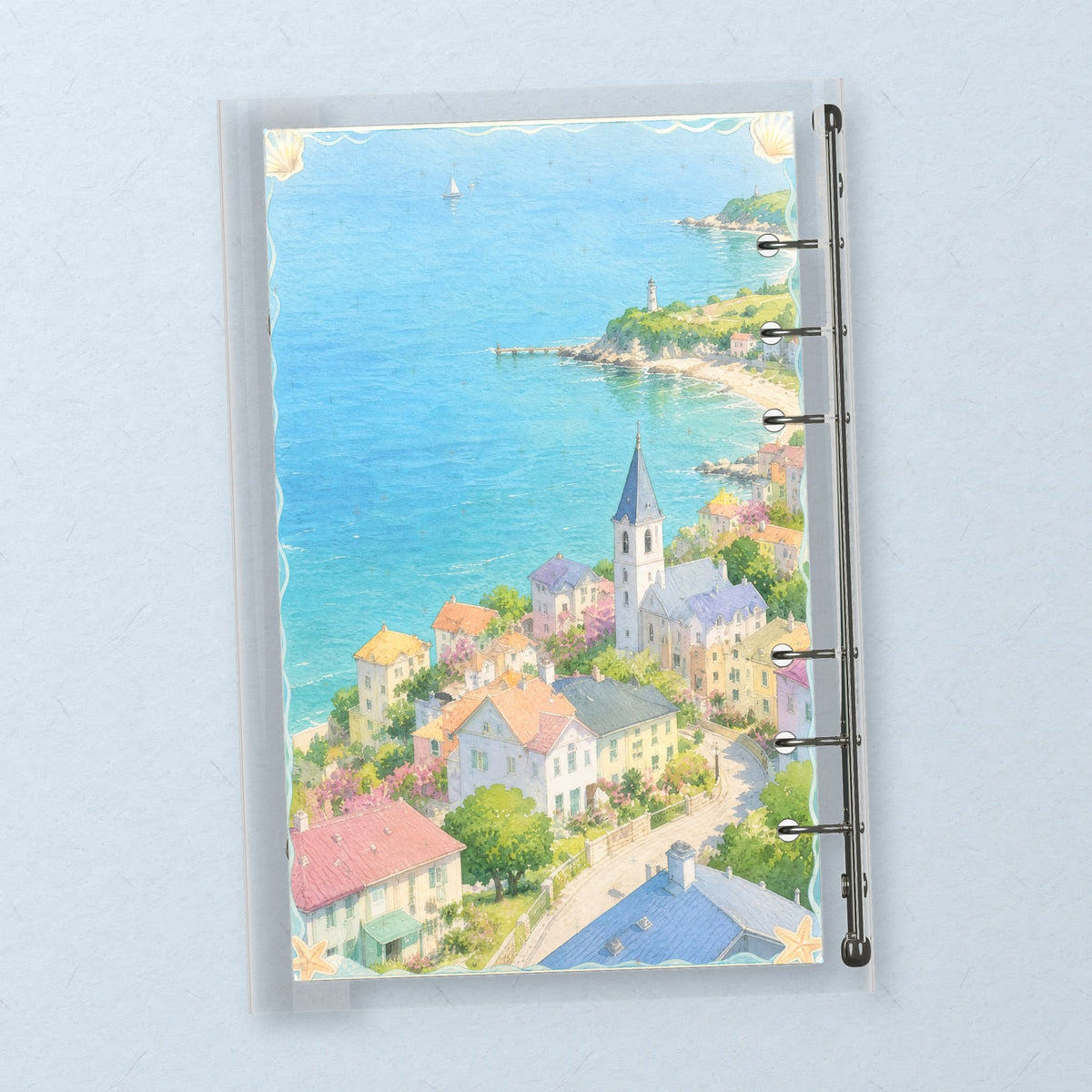 Tropical Beach Waves back cover design