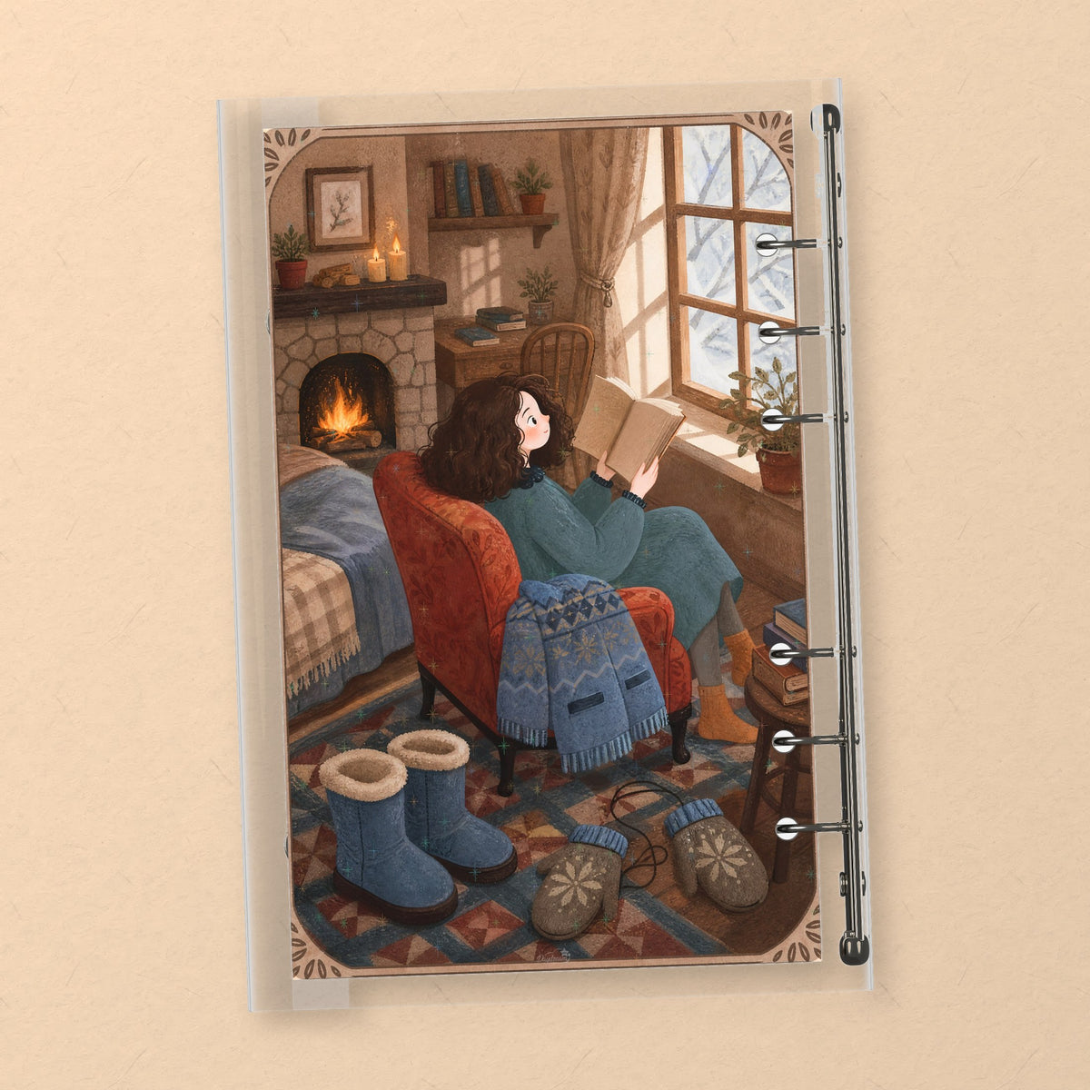 Winter Reading Nook back cover design