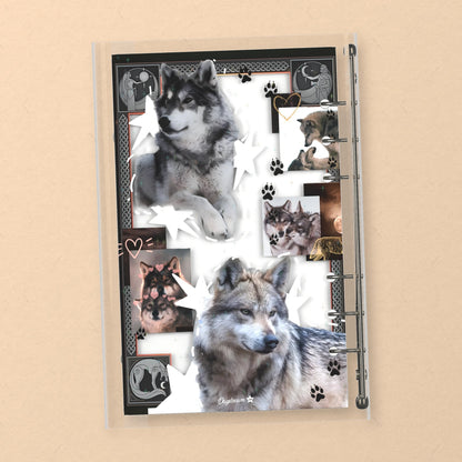 Moonlit Wolf Pack back cover design