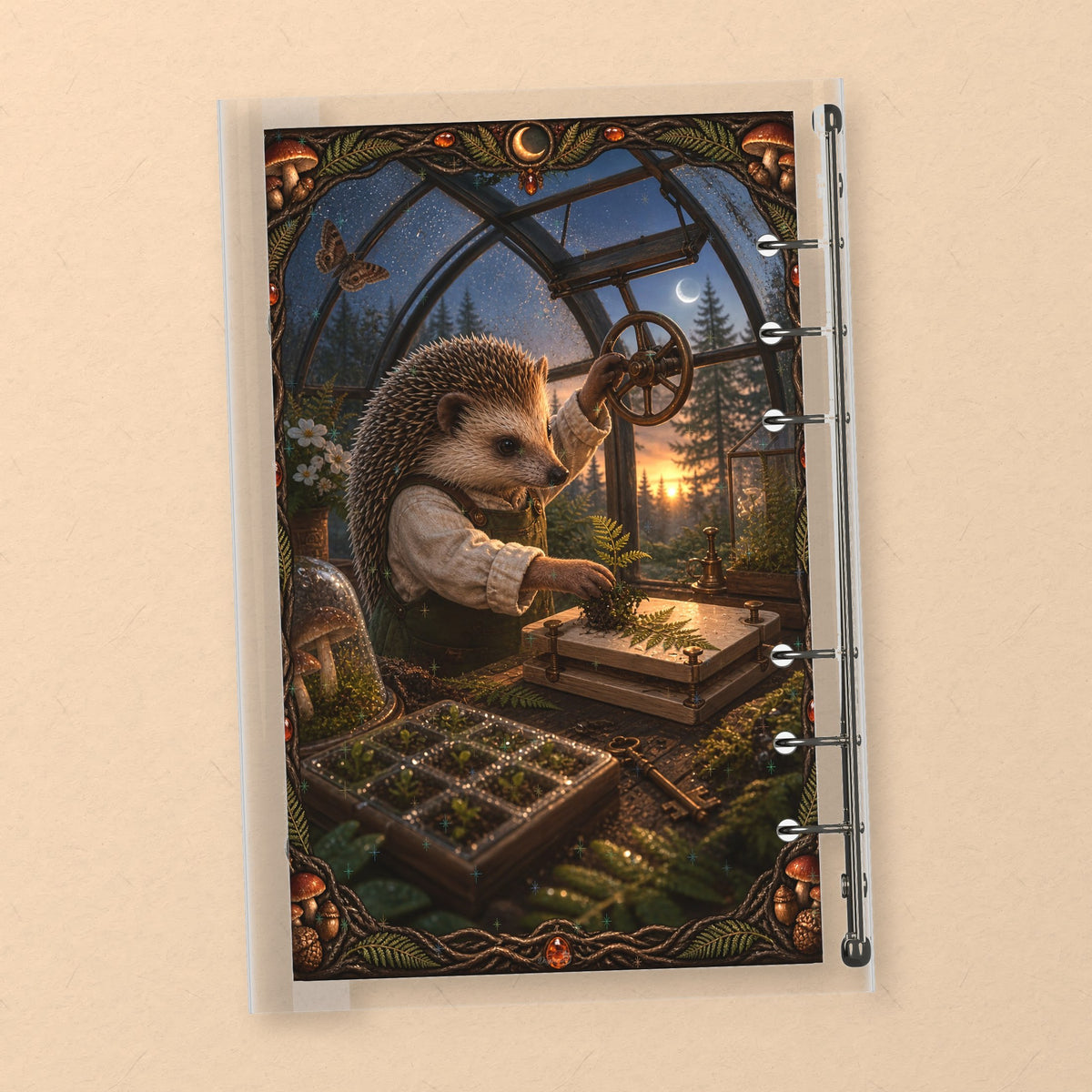 Hedgehog Greenhouse back cover design