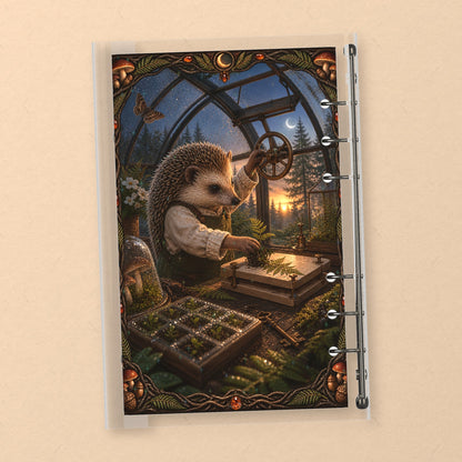 Hedgehog Greenhouse back cover design