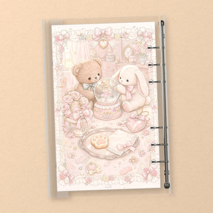 Teddy Bear & Bunny back cover design